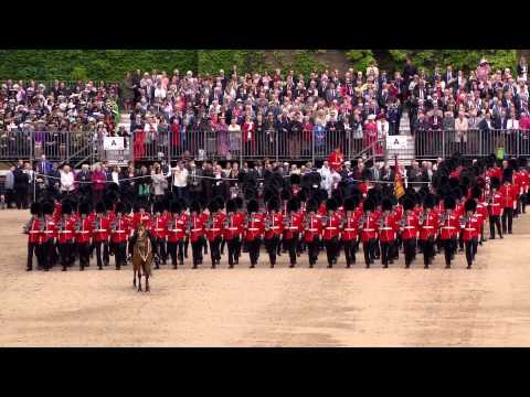 Coldstream Guards Trooping Their Colour. The Queen's Diamond Jubilee 2012 in HD
