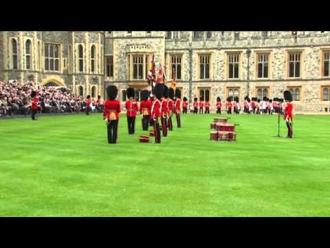 Queen presents new colours to the Coldstream Guards